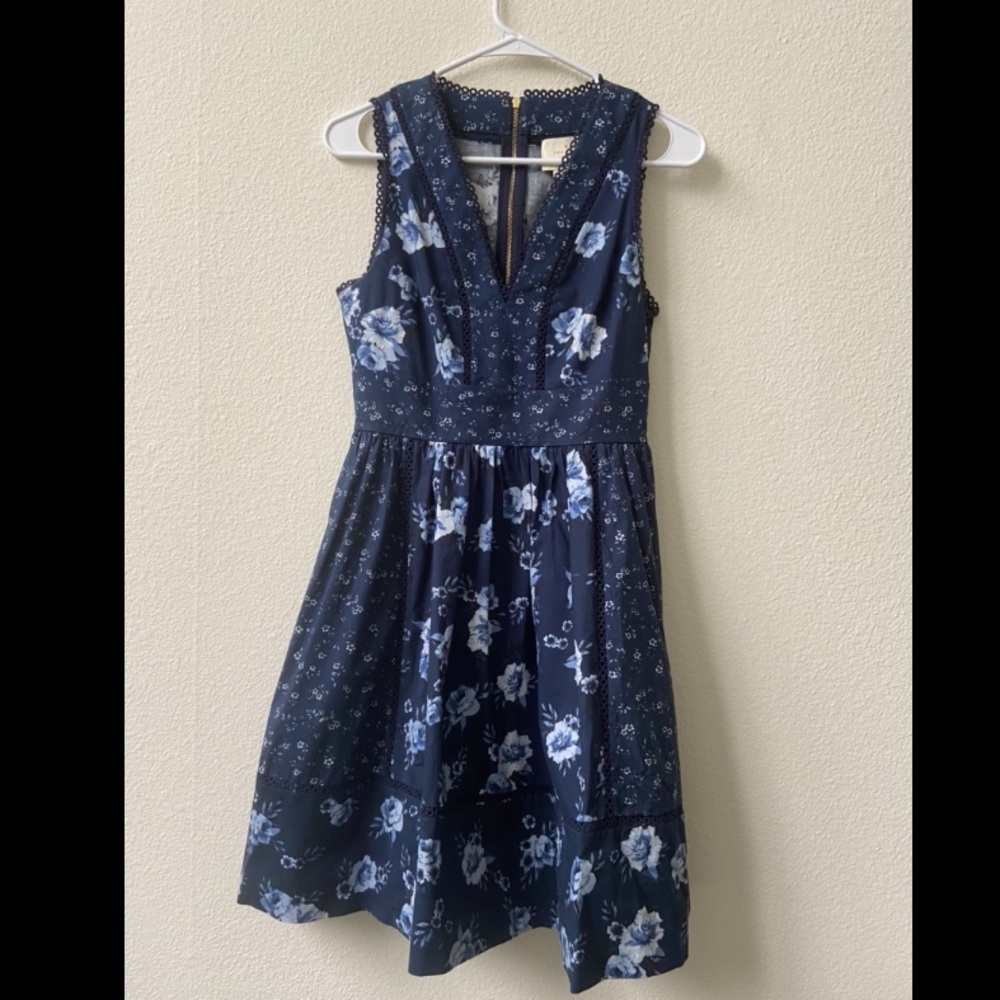 kate spade prairie rose fit and flare dress